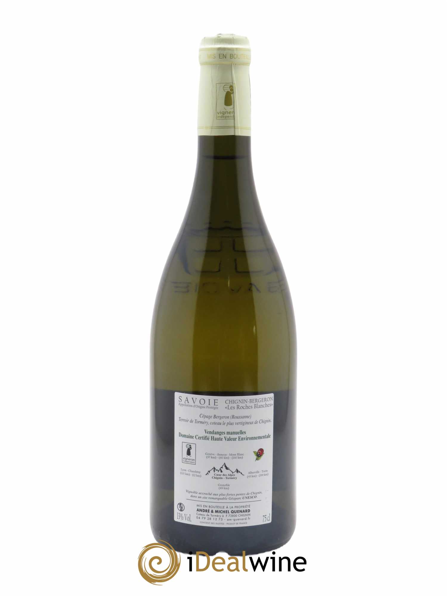 Vin de Savoie Chignin-Bergeron André et Michel Quenard  2021 - Lot de 1 Bouteille