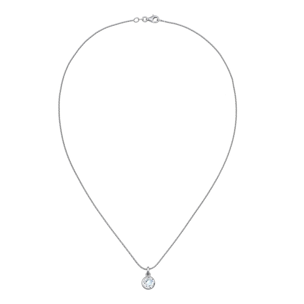 Elli Elli Collier Femmes pendentif solitaire cordon avec cristal en argent sterling 92 collier