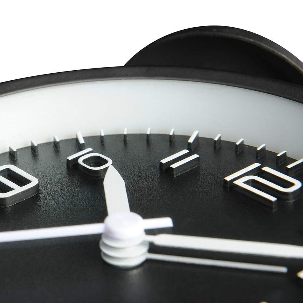 AKKEE Wecker Doppelglockenwecker mit Nachtlicht, Lauter Alarm, Wecker Analog kein Ticken, geräuschlos, Wecker Batteriebetrieben, Retro Design