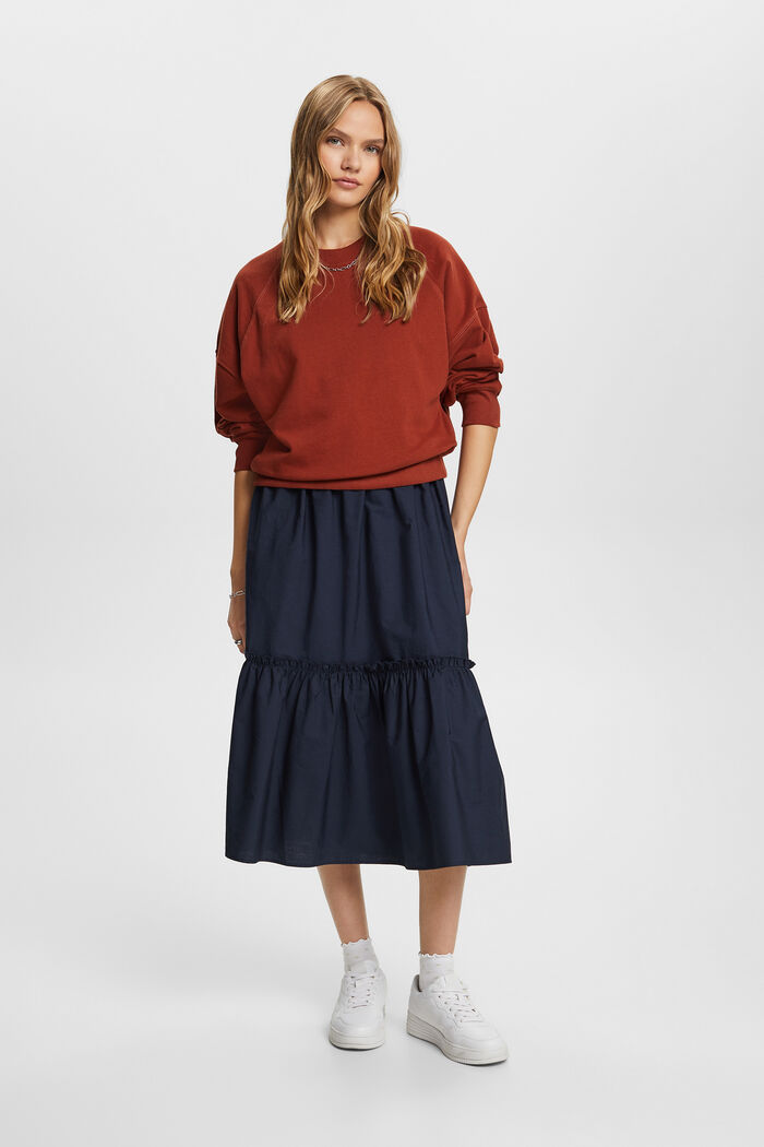 Recycelt: Sweatshirt mit Rundhalsausschnitt
