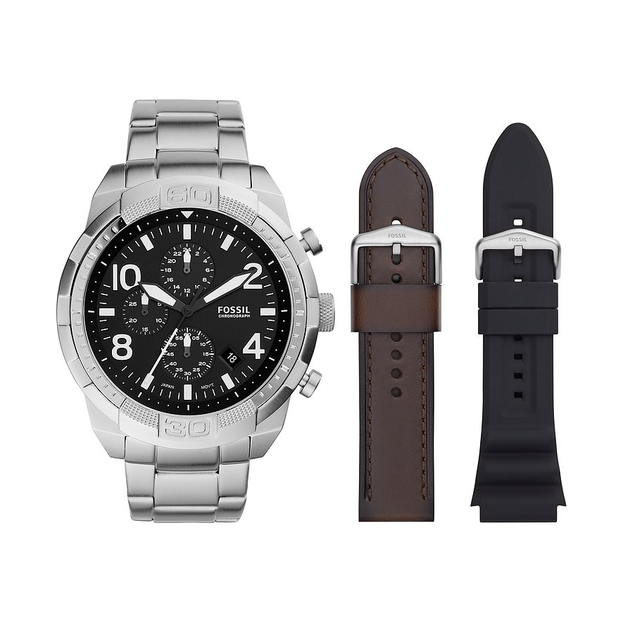 Fossil Uhren-Set inkl. Wechselarmband Bronson