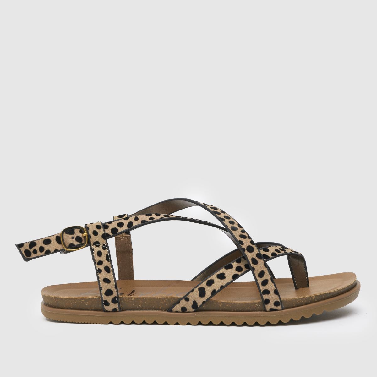 Blowfish Malibu – Mirenda-sandaler i svart och guld