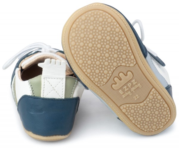 Easy Peasy ~ My Pre Basket Schnür Lauflerner ~ Blau/Weiß