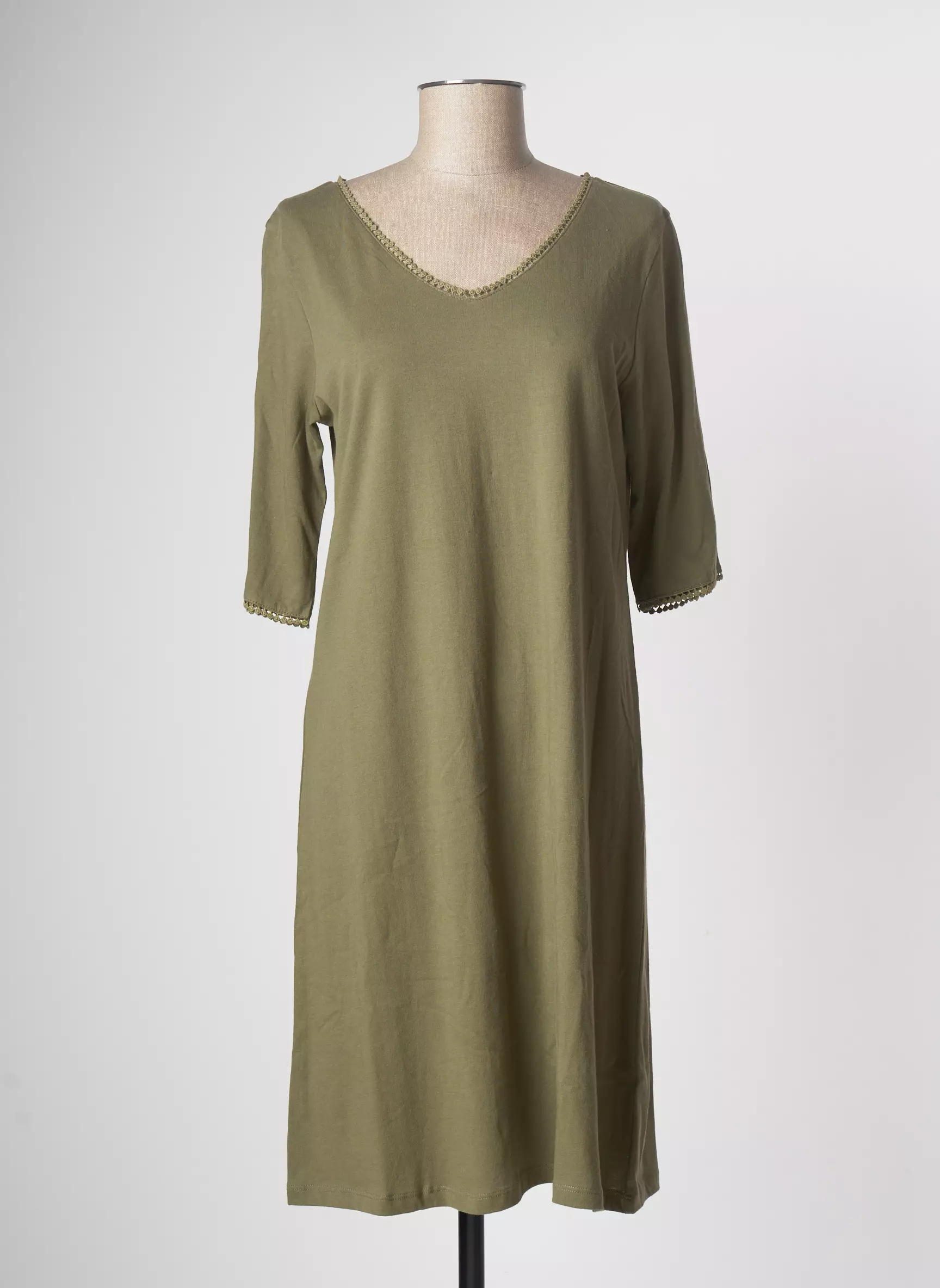 Agathe   Louise Robes Mi Longues Femme couleur vert