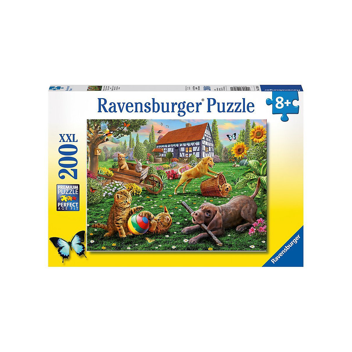 Puzzle, 200 Teile XXL, 49x36 cm, Entdecker auf vier Pfoten