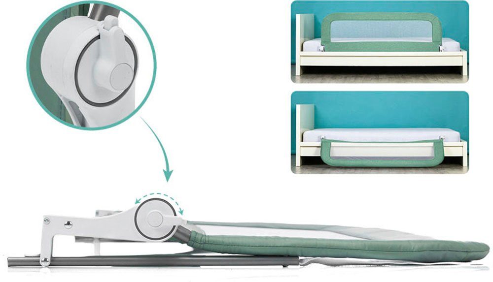 Fillikid Bettschutzgitter Lara, mint, 150/60 cm