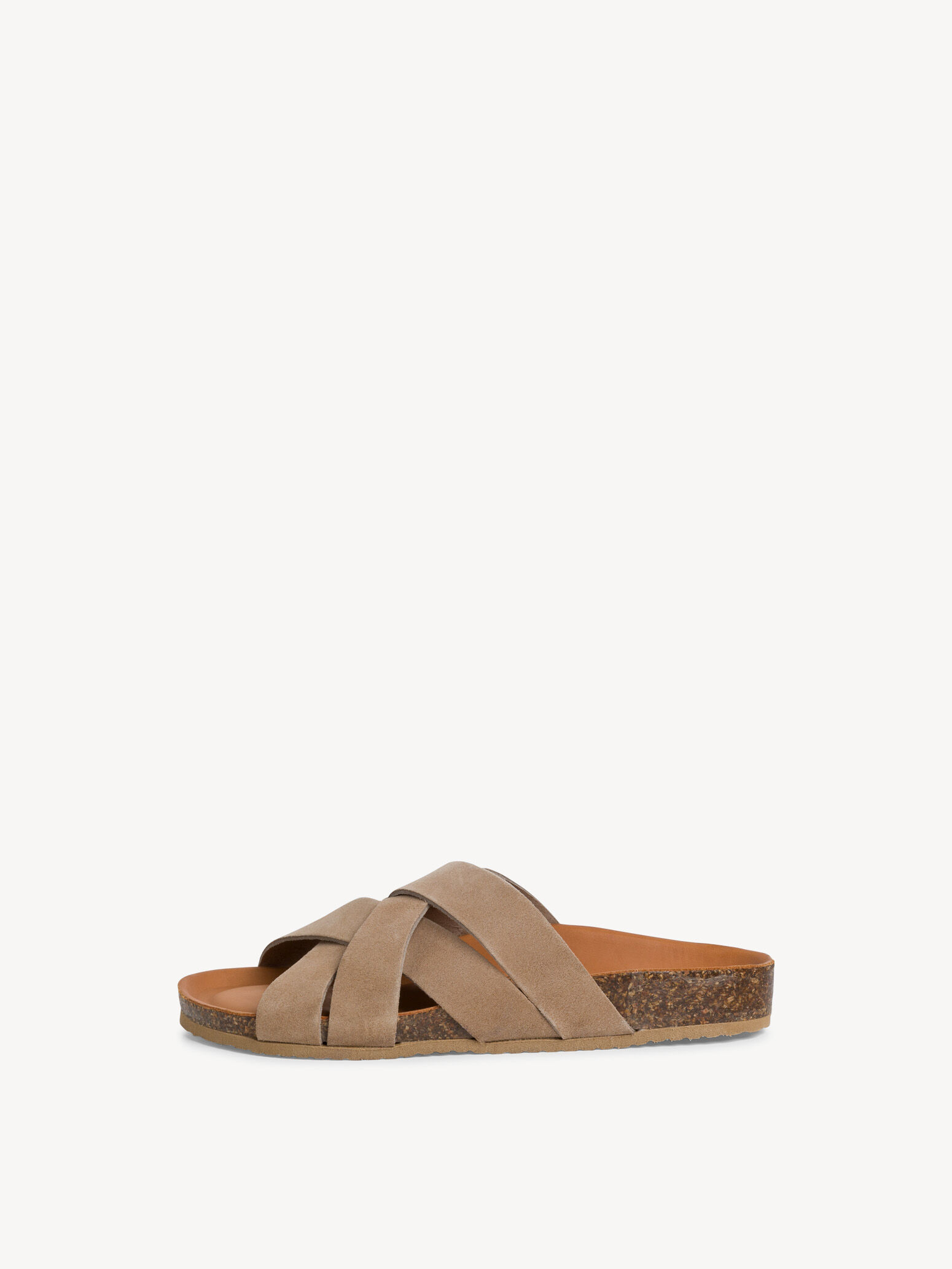 Mule en cuir - beige