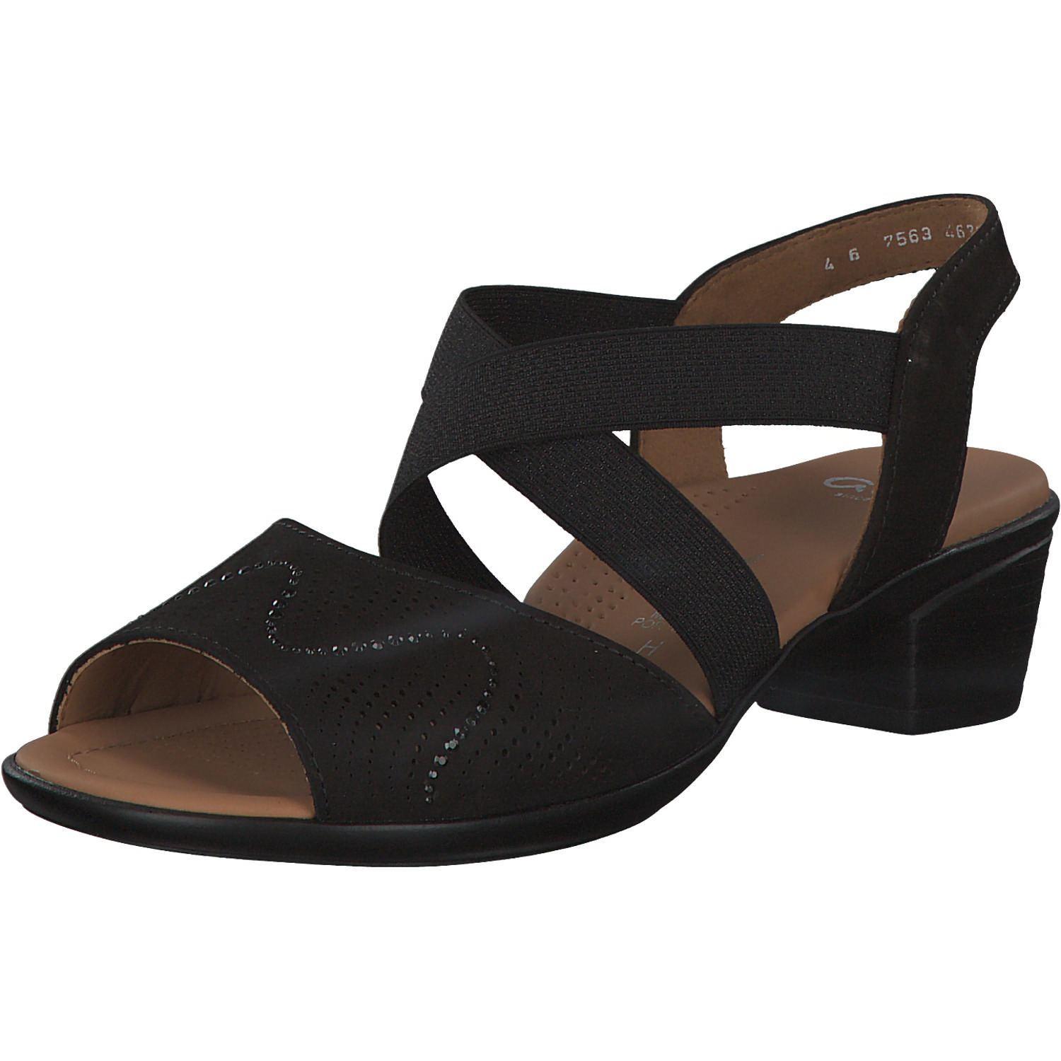 Ara Lugano 35764, Sandaletten, Damen, Schwarz