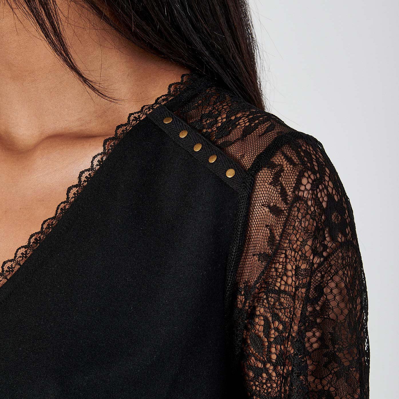 FIDEL  T-shirt noir femme