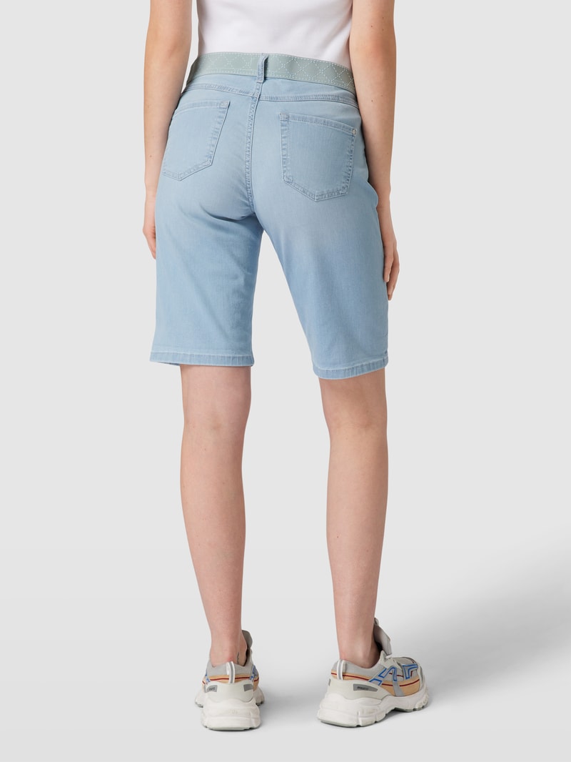 Bermudas in Denim-Optik in hellblau