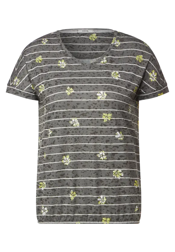 CECIL Burn Out T-Shirt mit Print