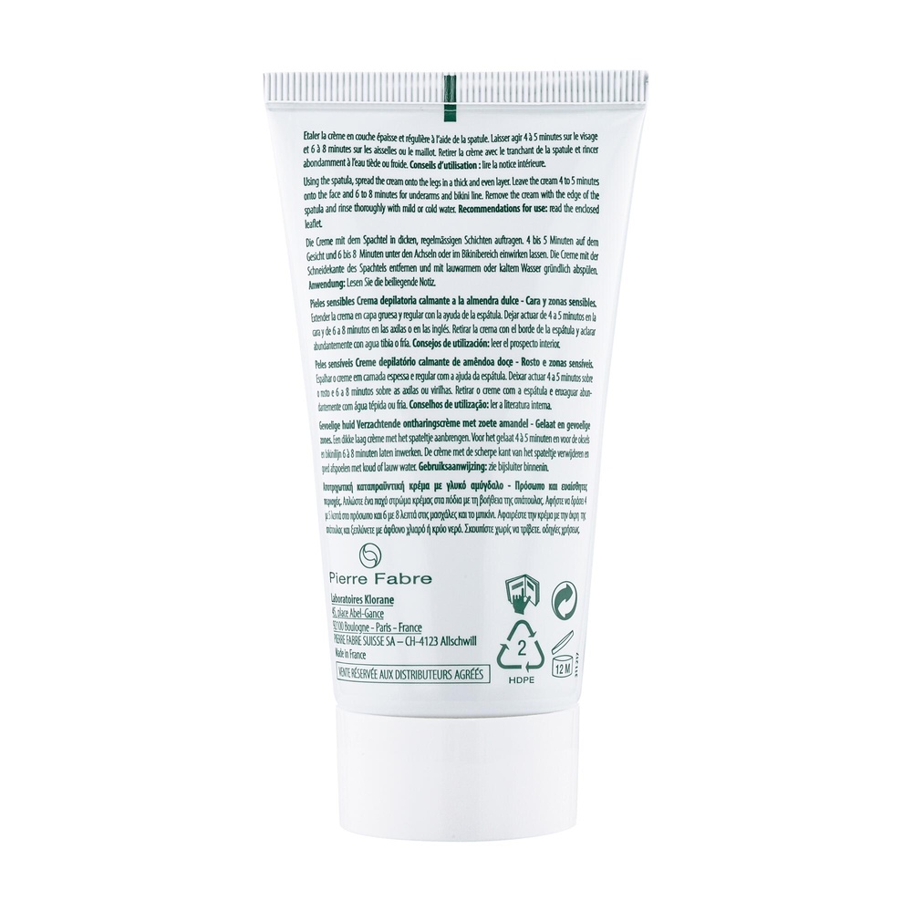 Klorane Crème dépilatoire Zones Sensibles 75ml Crème dépilatoire