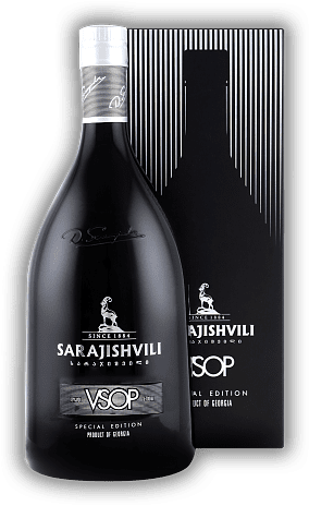 Sarajishvili VSOP Black Edition Brandy Georgien 0,7 Liter Sarajishvili VSOP Black Edition Brandy Georgien 0,7 Liter  0,7	 Liter - Vol 40%