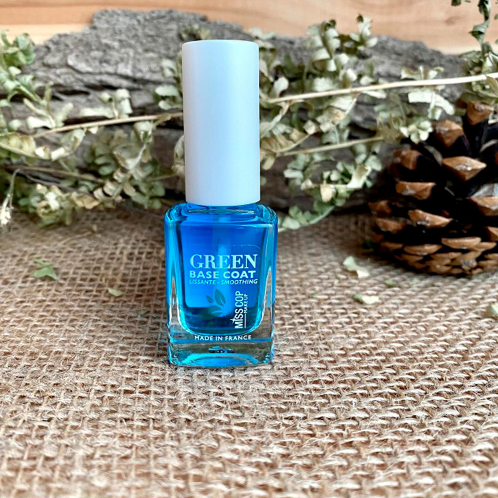 miss cop Base Coat green Soin ongles biosourcé