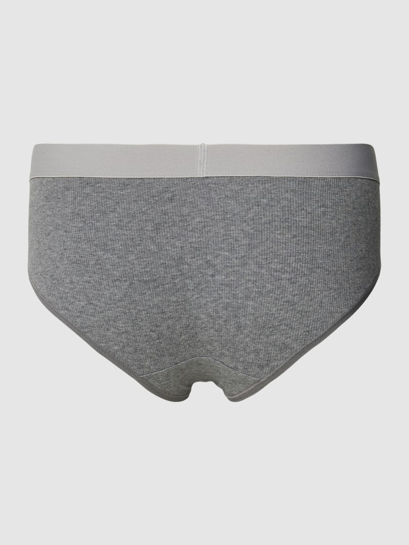 Hipster in Melange-Optik Modell 'ICONIC RIB' in hellgrau meliert