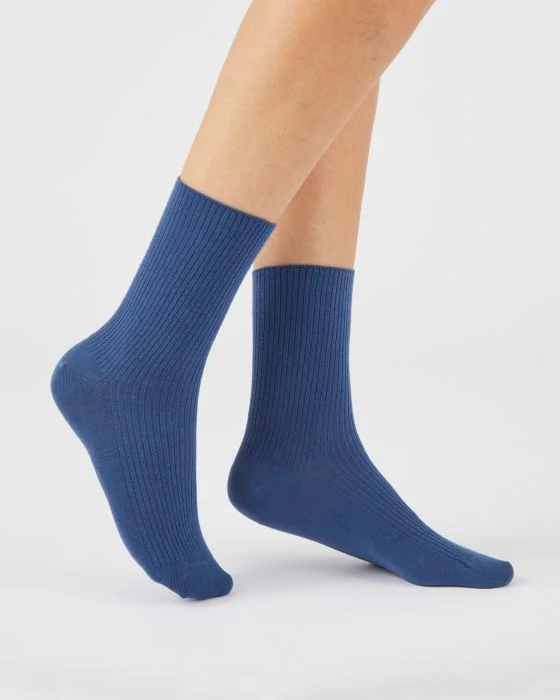 Lot de 2 paires de chaussettes maille côtelée coton biologique majoritaire