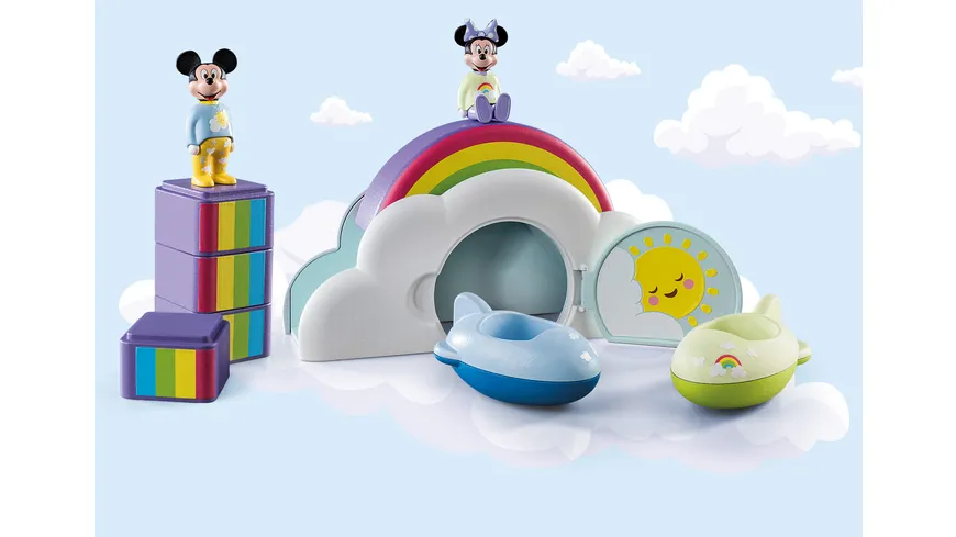 PLAYMOBIL 71319 1.2.3 & : Mickys & Minnies Wolkenhaus 71319