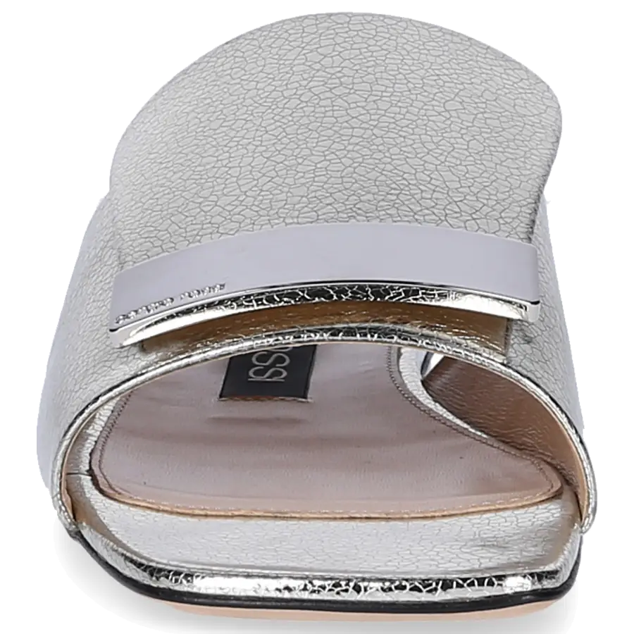 Sergio Rossi - Sandalen A80380 Leder metallic finished Silber-Plated - gold