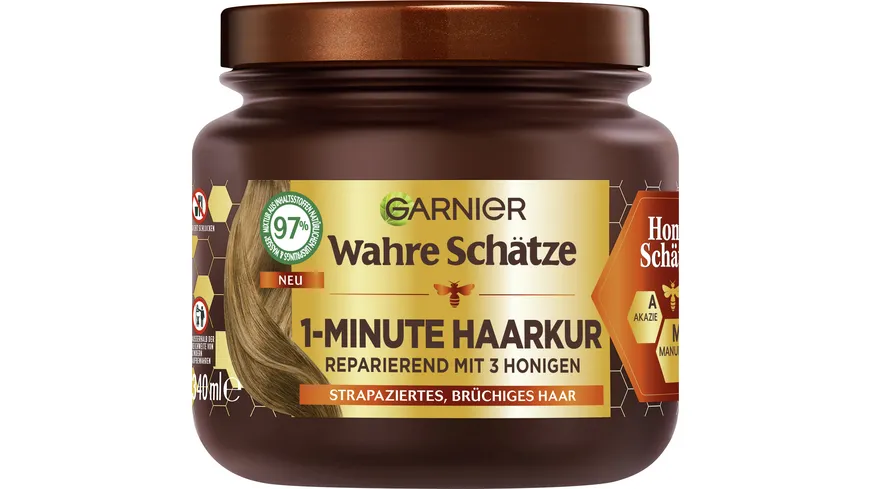 Garnier Wahre Schätze Haarkur Hair Remedy Honey Treasure 340 ml