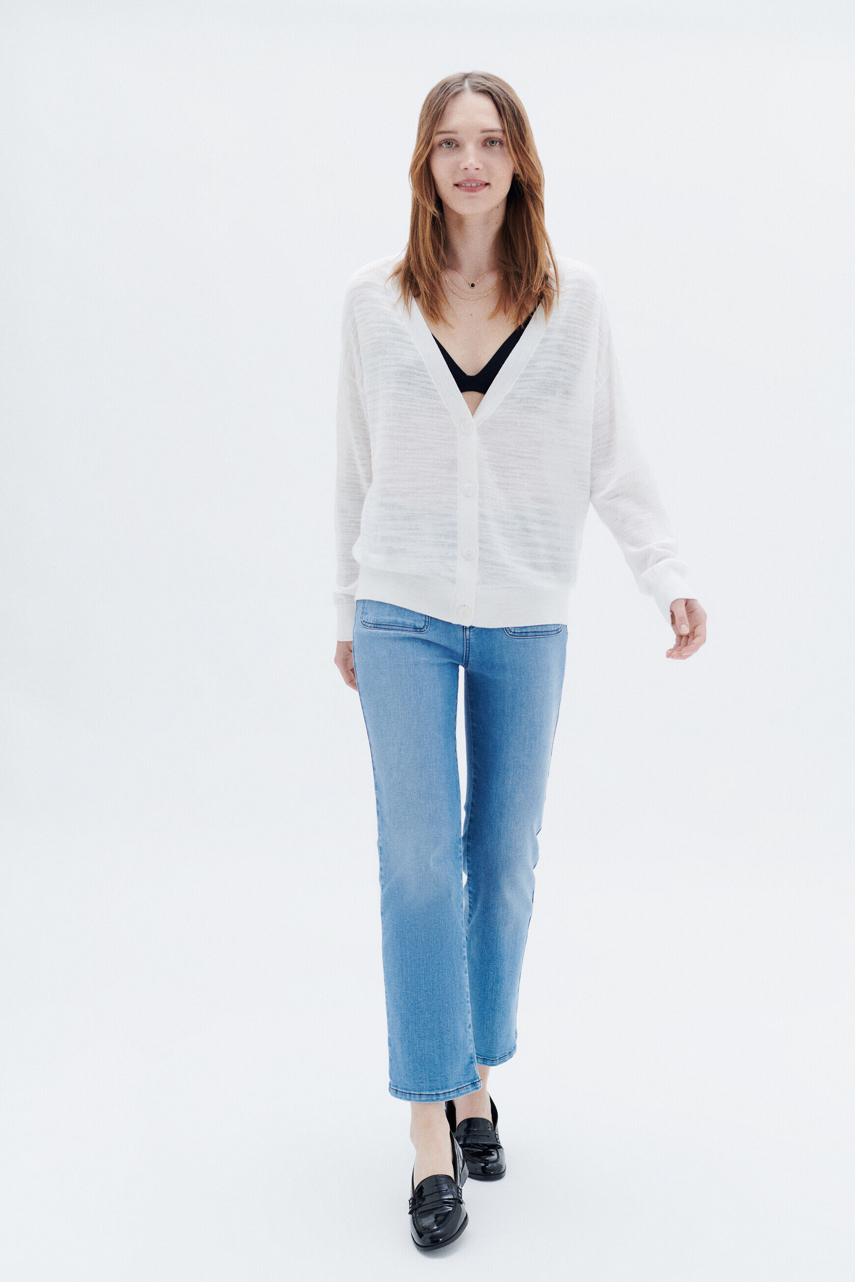 Gilet mizia blanc femme