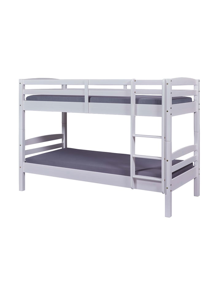 ebuy24 Etagenbett Ancki Weiß 210 x 102 cm günstig kaufen onesize