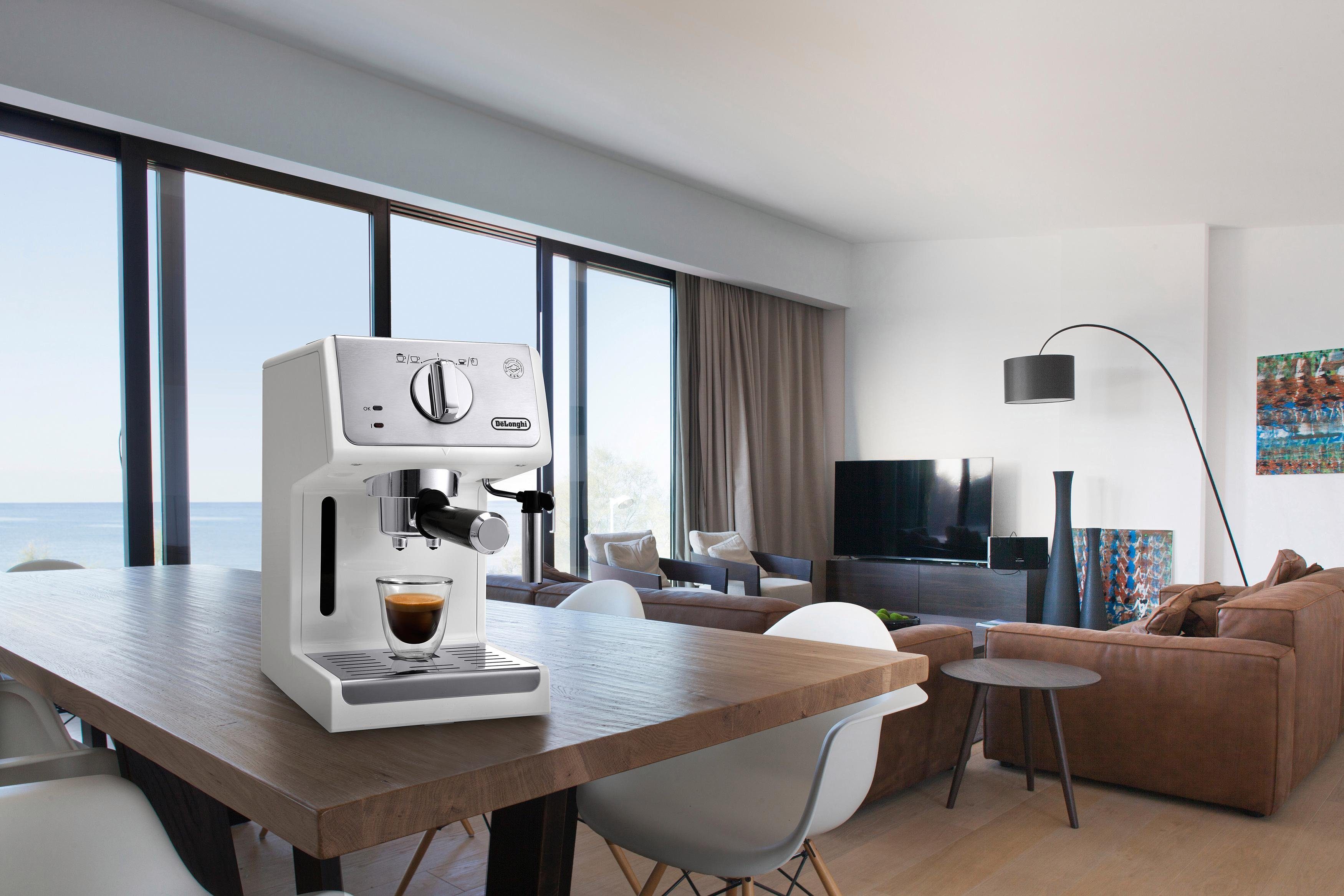 De'Longhi Siebträgermaschine Active Line ECP 33.21.W, 1100 Watt, 15 Bar
