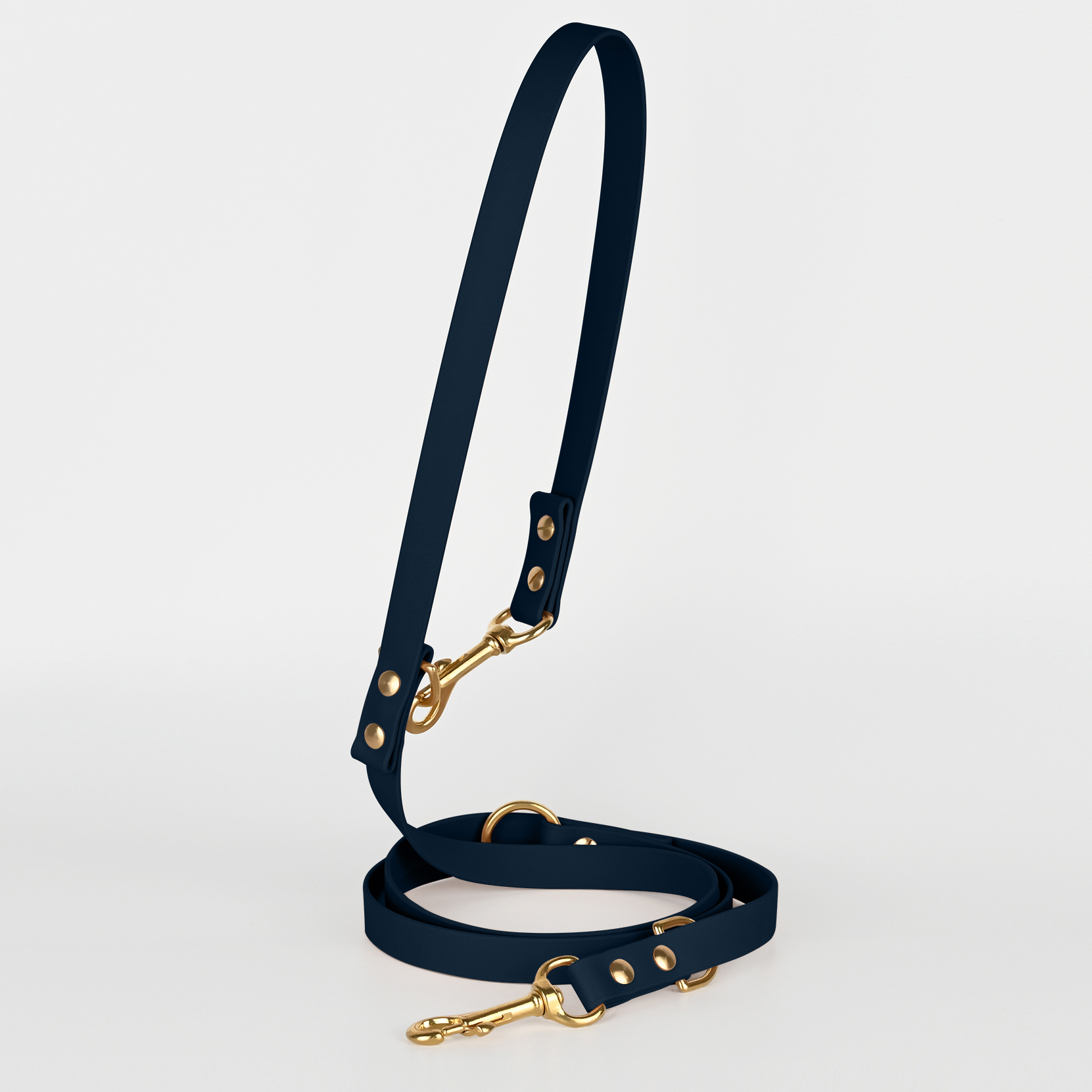 THE DOG IDEA Hundeleinen THE DOG IDEA Biothane Hundeleine Gold Navy