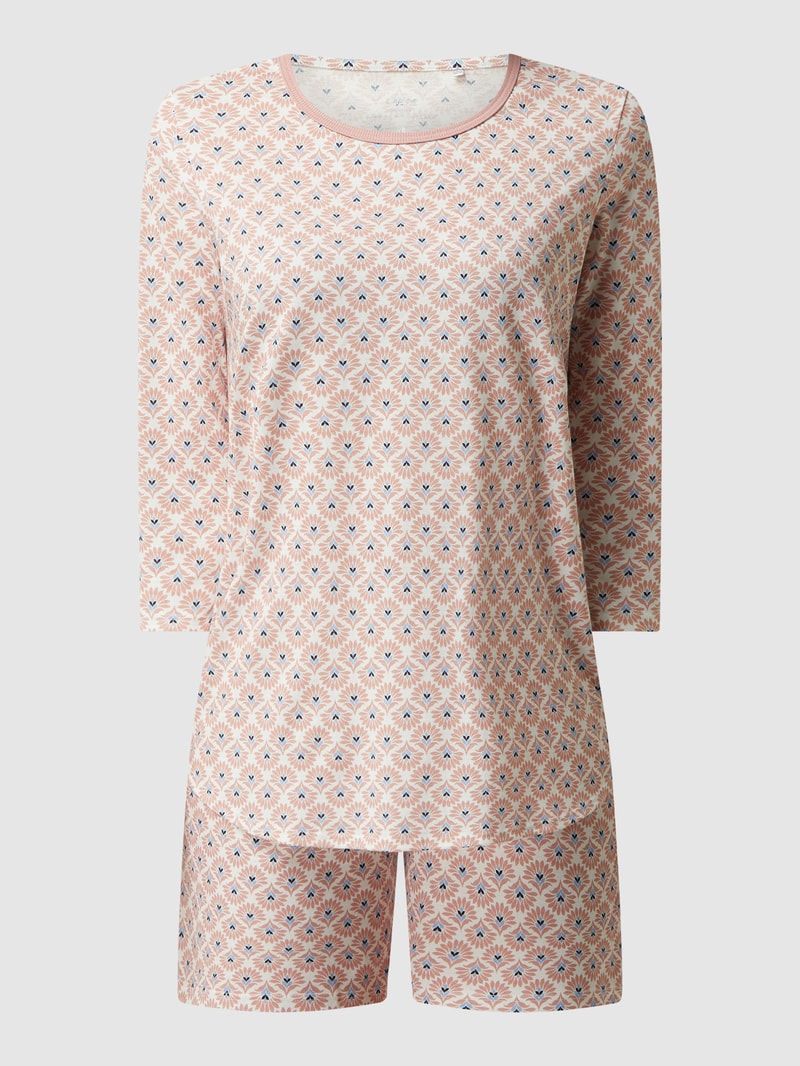 Pyjama aus Baumwolle in altrosa
