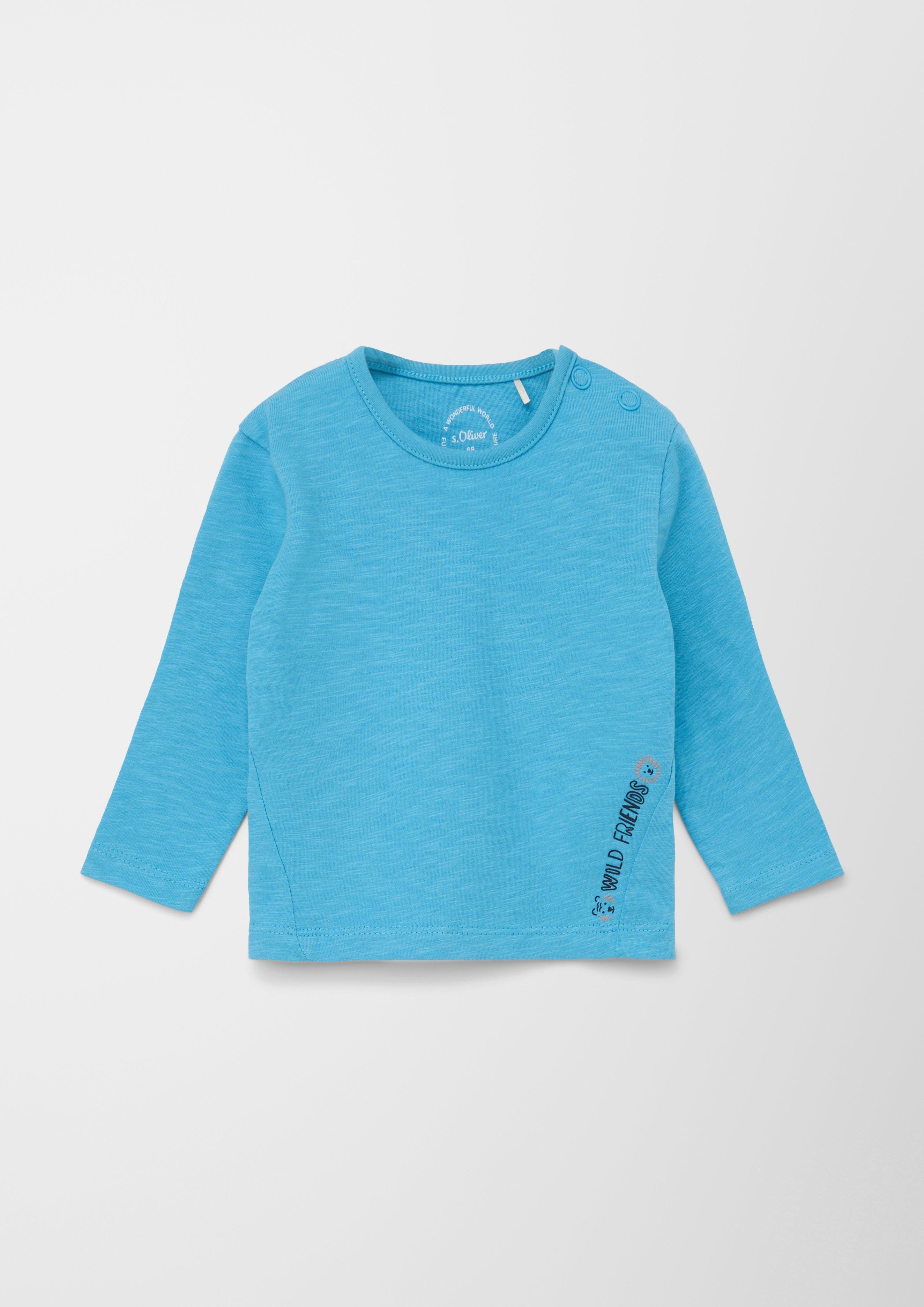 Flammgarnshirt mit Schriftprint  2128685-6416