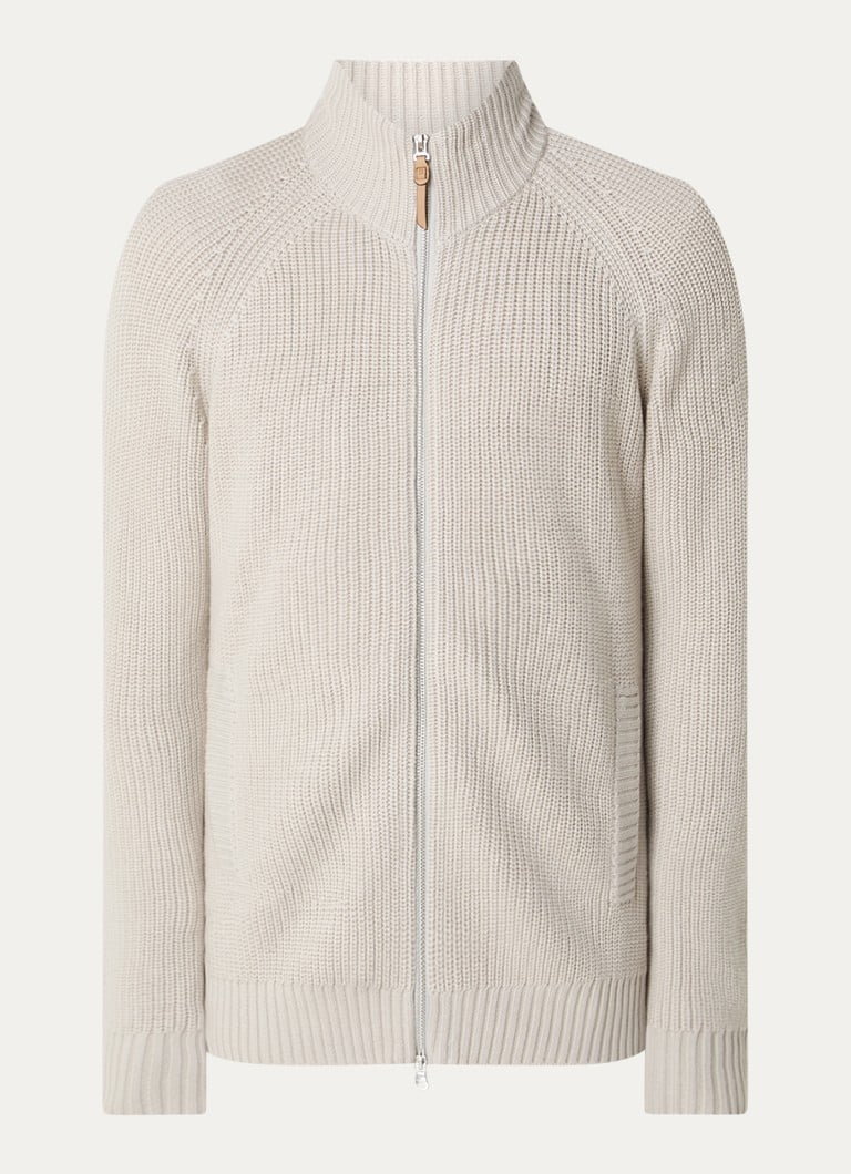Cardigan Boggi Milano din amestec de lână tricotată gros