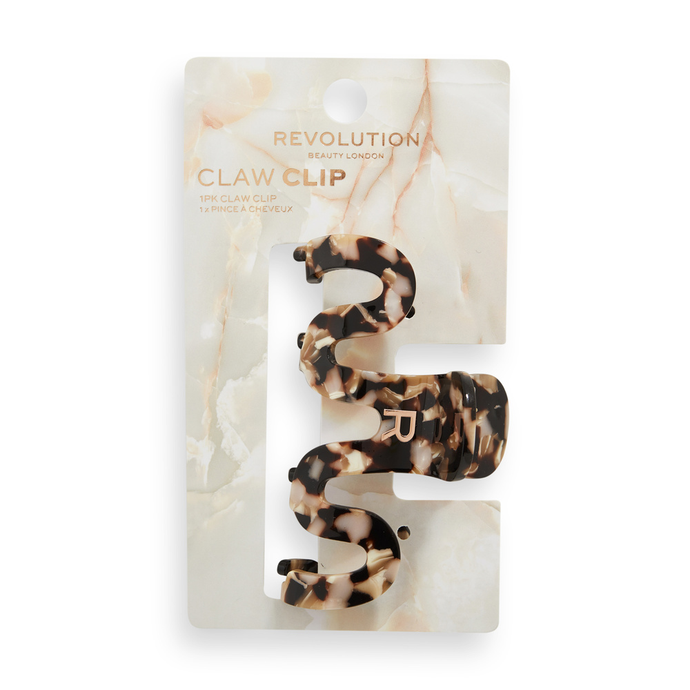 revolution hair Revolution 1pk Acetate Claw Clip Fashion Swirl Pince