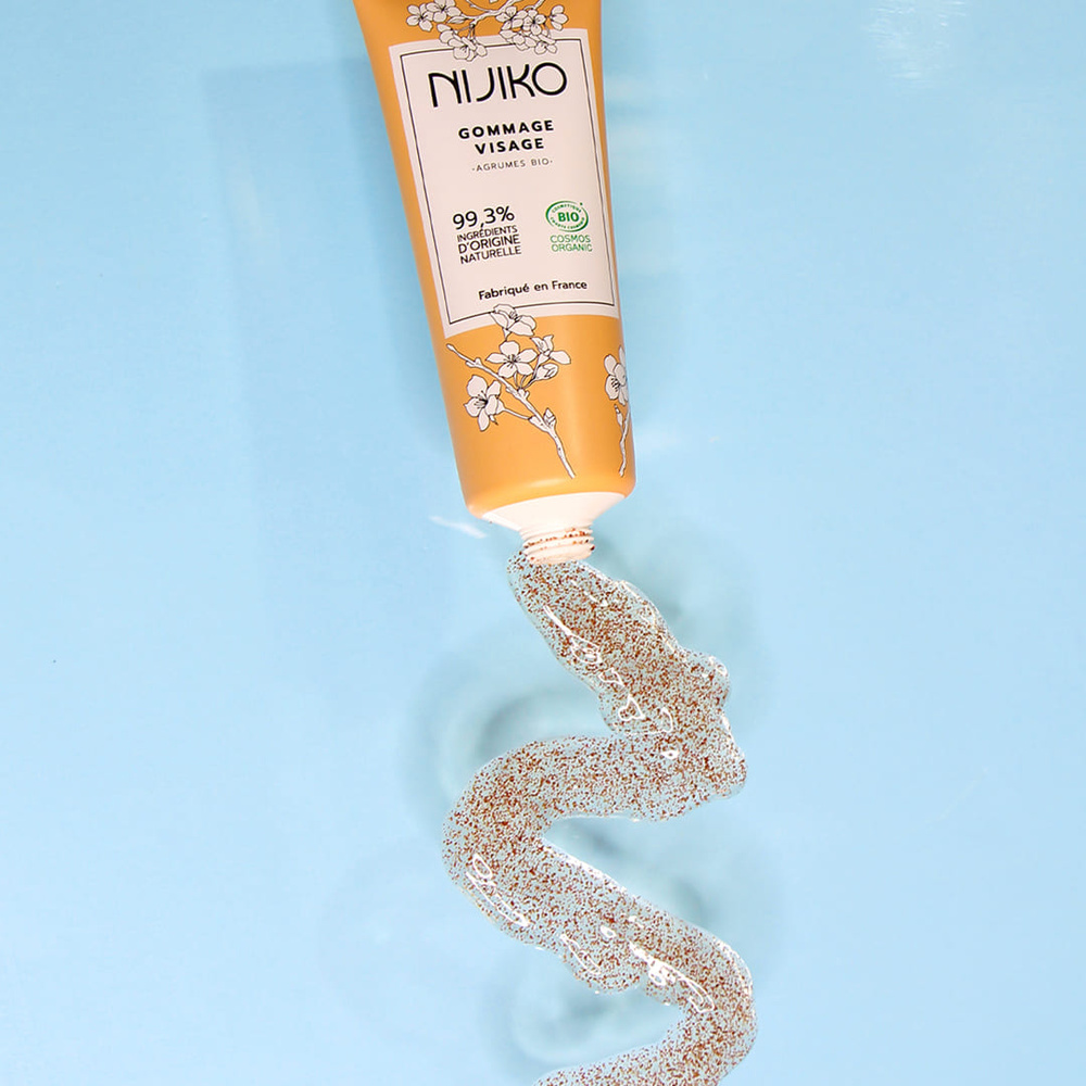 nijiko Gommage Visage Bio - Peau Mixte à Grasse Exfoliant et gommage
