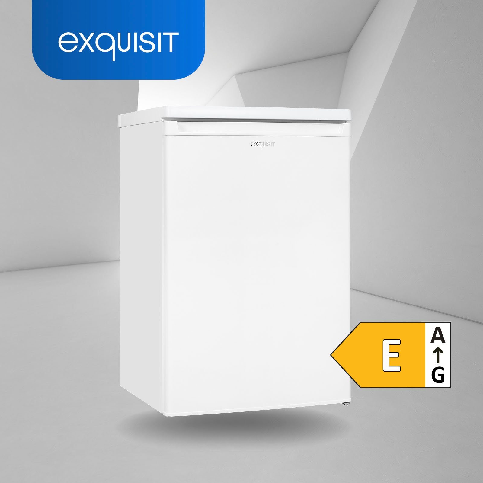 exquisit Kühlschrank KS16-4-E-040E weiss, 85,5 cm hoch, 55 cm breit