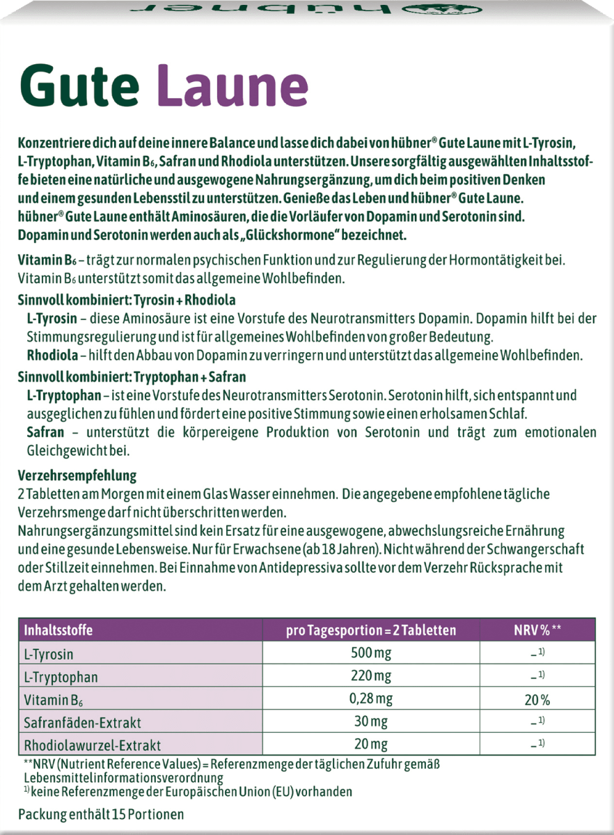 Gute Laune Tabletten 30 St, 27 g