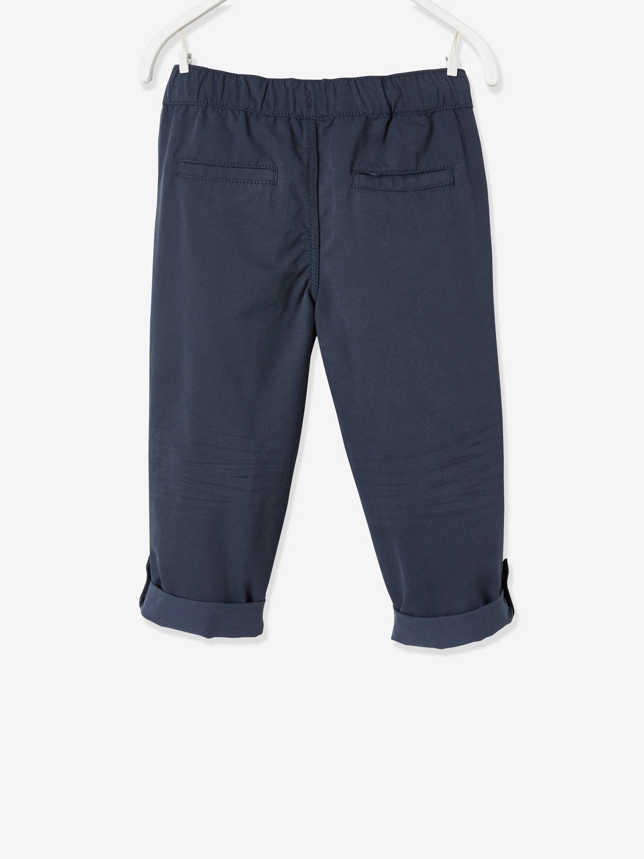 Vertbaudet Die UNVERWÜSTLICHE, robuste Jungen Hose zum Krempeln - dunkelkhaki