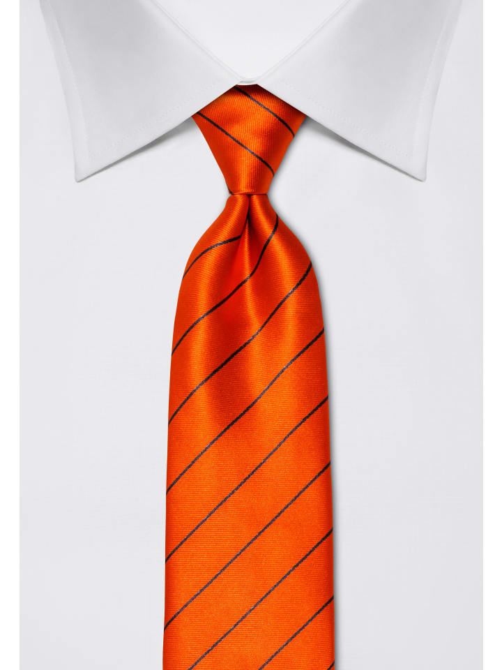 Vincenzo Boretti Krawatte in orange günstig kaufen onesize