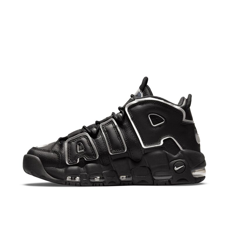 NIKE Wmns Uptempo '96 black/metallic silver-turquoise blue