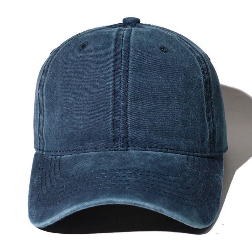 Lamon Baseball Cap Retro Baseballmütze aus gewaschener Baumwolle Hip Hop Trucker Papa Hut