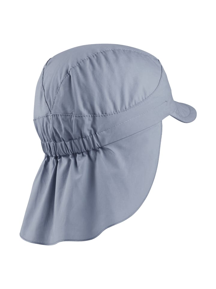 Sterntaler Schirmmütze mit Nackenschutz Basic in blaugrau günstig kaufen