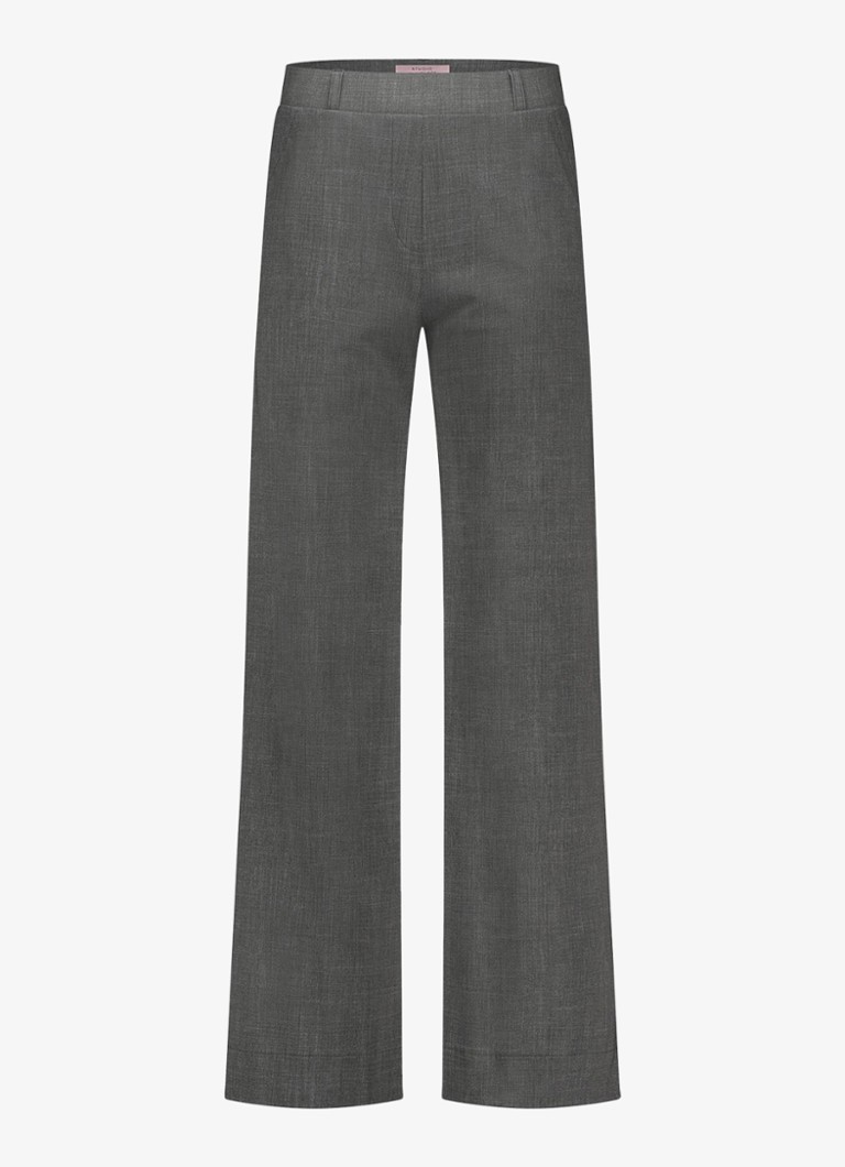 Pantaloni a gamba larga a vita media Luz di Studio Anneloes con motivo dipinto