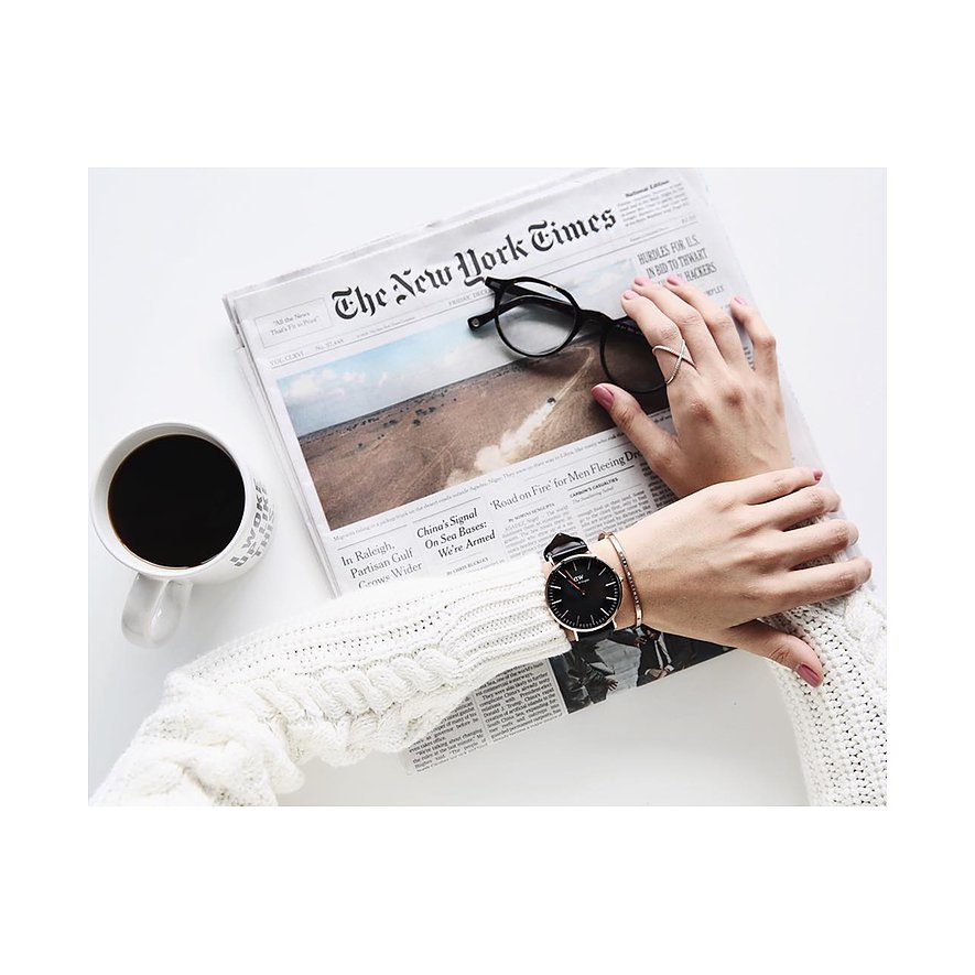 Daniel Wellington Damenuhr Classic Black
