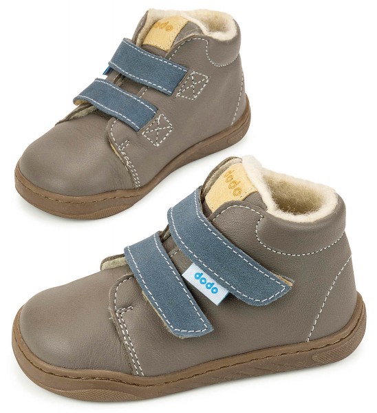Dodo Shoes ~ Thermo Wool MidCut Klettschuh Winter ~ Coffee