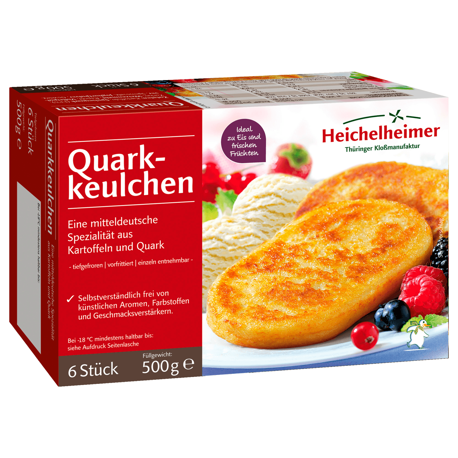 Heichelheimer Thüringer Quarkkeulchen 500g, 6 Stück