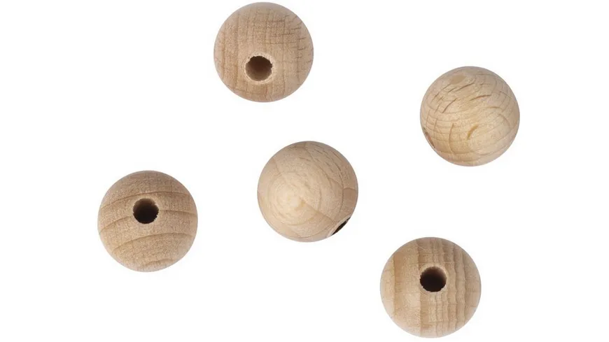 rayher Rohholzkugeln gebohrt 15mm ø