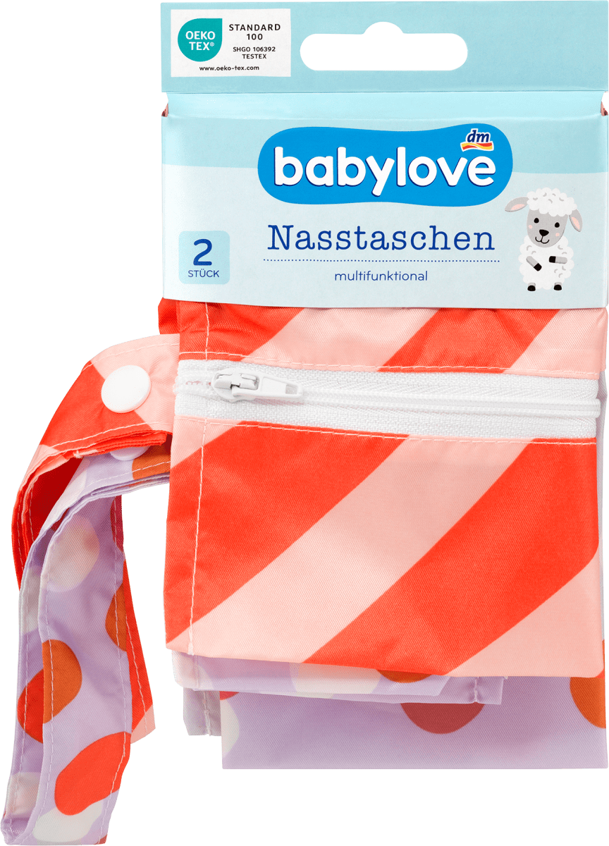 Nasstaschen-Set rosa, 2 St