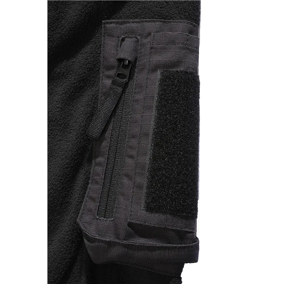Brandit Fleece Troyer Ripstop schwarz