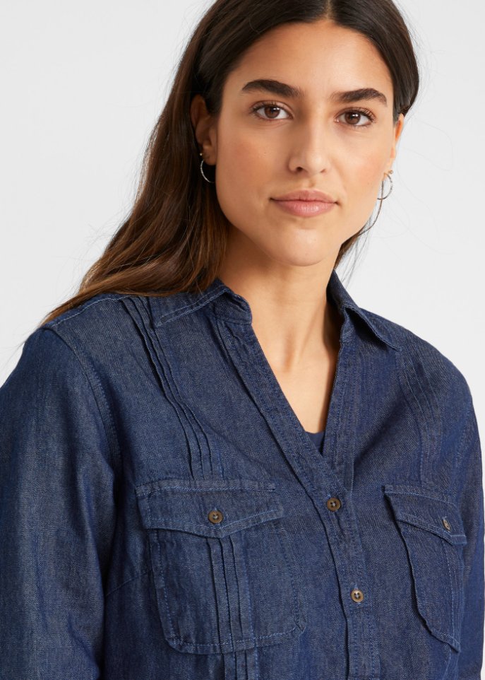 Jeansbluse