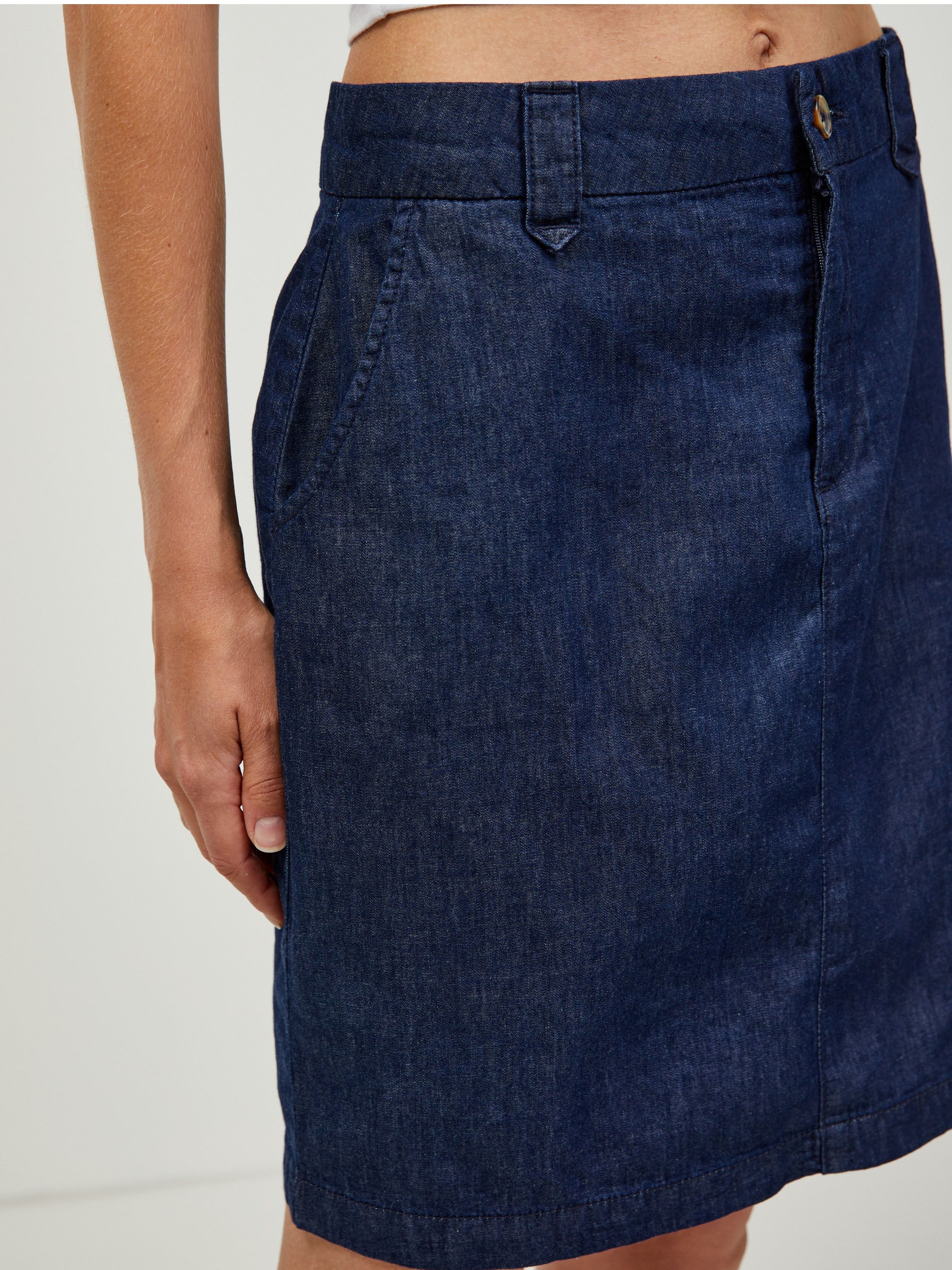 Dunkelblauer Damen-Jeansrock ORSAY