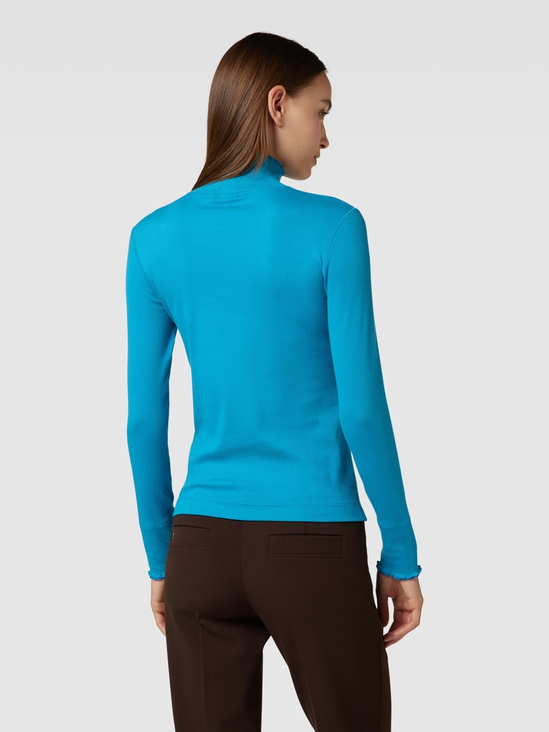 Longsleeve mit Turtleneck in petrol