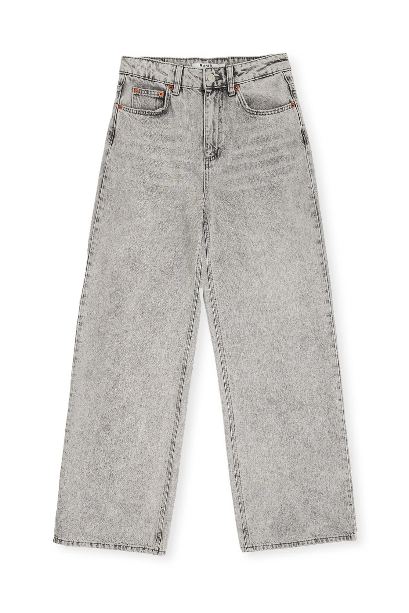 Weite Jeans mit hoher Taille